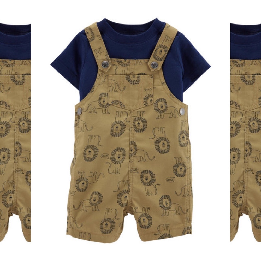 Carter's 2-pc. Lion T-shirt & Shortall Set